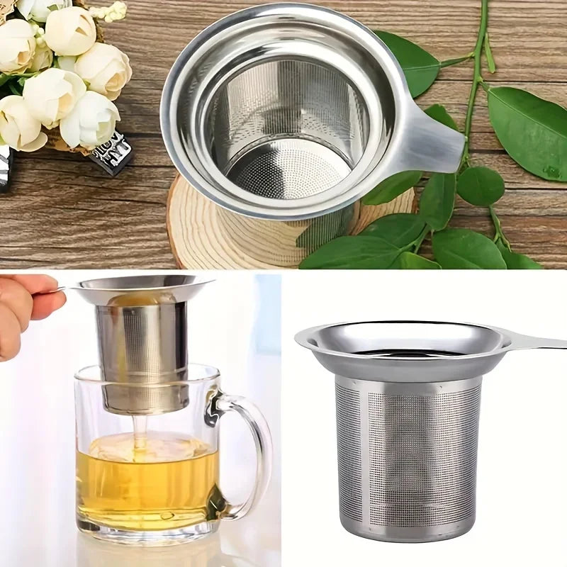 Stainless Steel Tea Filter – Single Mesh Strainer | Precise Brew Tea Strainer Axl