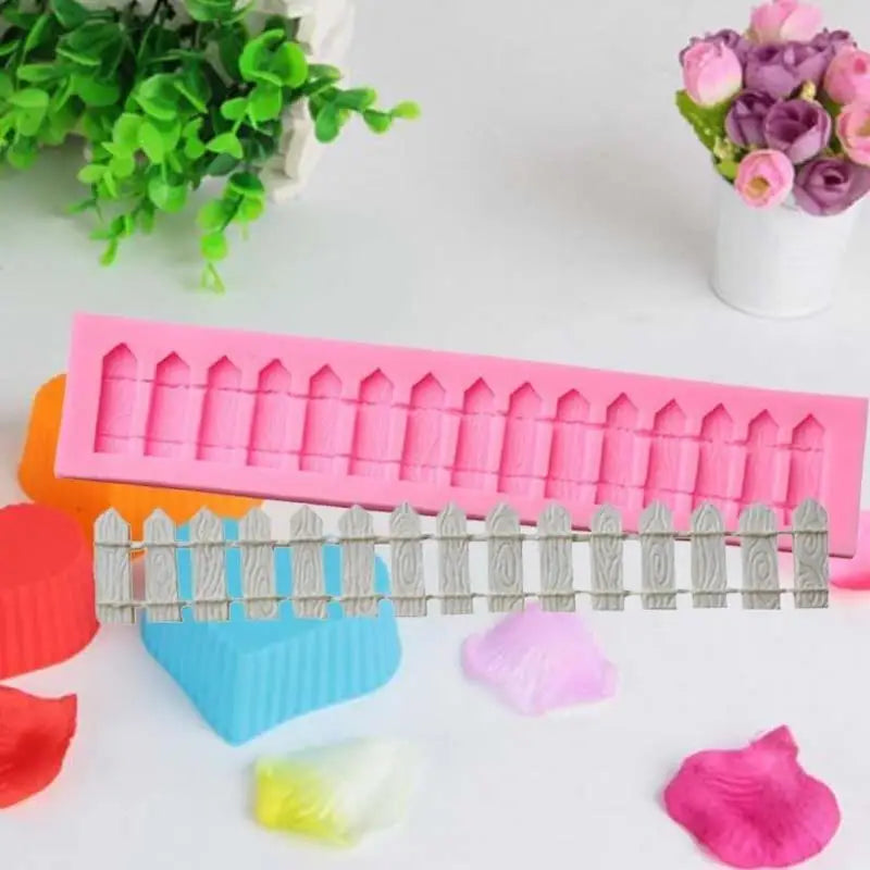Garden Fence Silicone Fondant Mold – Cake & Chocolate Decor Silicone Baking Mold Axl
