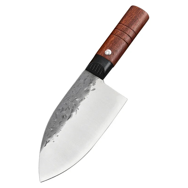 InLeung Handmade Forged Boning Knife – Wood Handle Chef Knife Boning Knife Axl cleaver knife