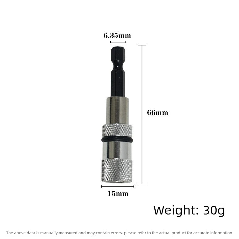 1/4" Hex Shank Screwdriver Bit Holder & Drill Bit Extension Bar Bit Holder Extension Axl Silver