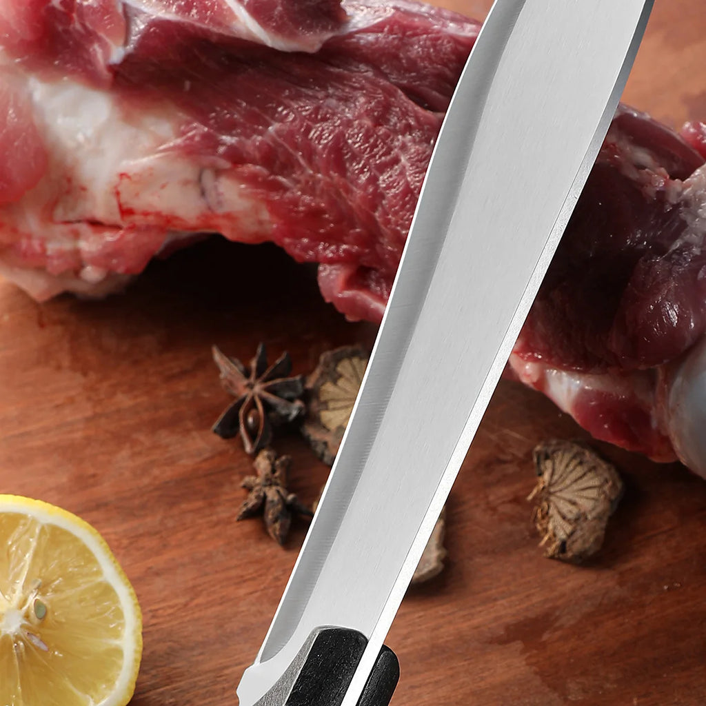 SHENJIU Stainless Steel Butcher Knife – Meat & Bone Cutter Butcher Knife Axl