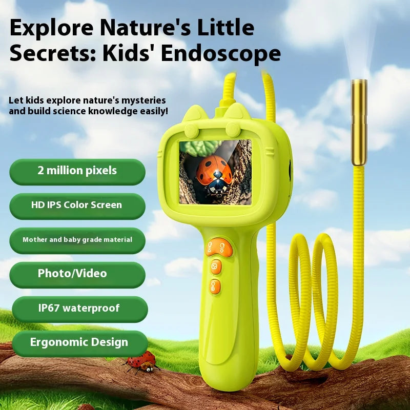 Kids Handheld Borescope – 2MP Outdoor Science Inspection Camera Kids Inspection Camera Axl