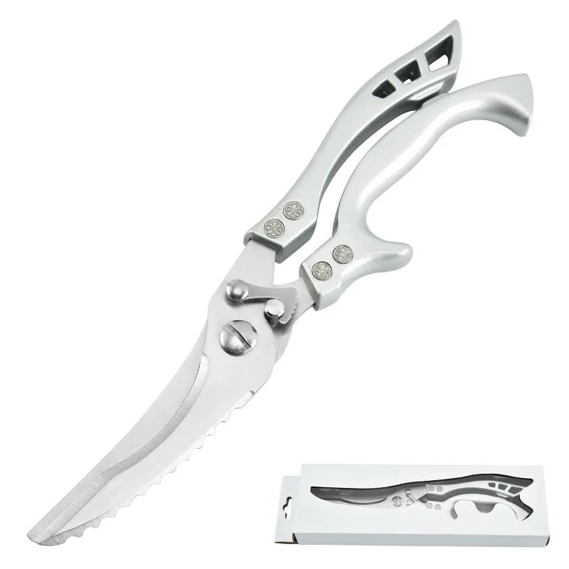 Multifunctional Stainless Steel Kitchen Scissors – Meat & Bone Kitchen Scissors Axl silver China Mainland