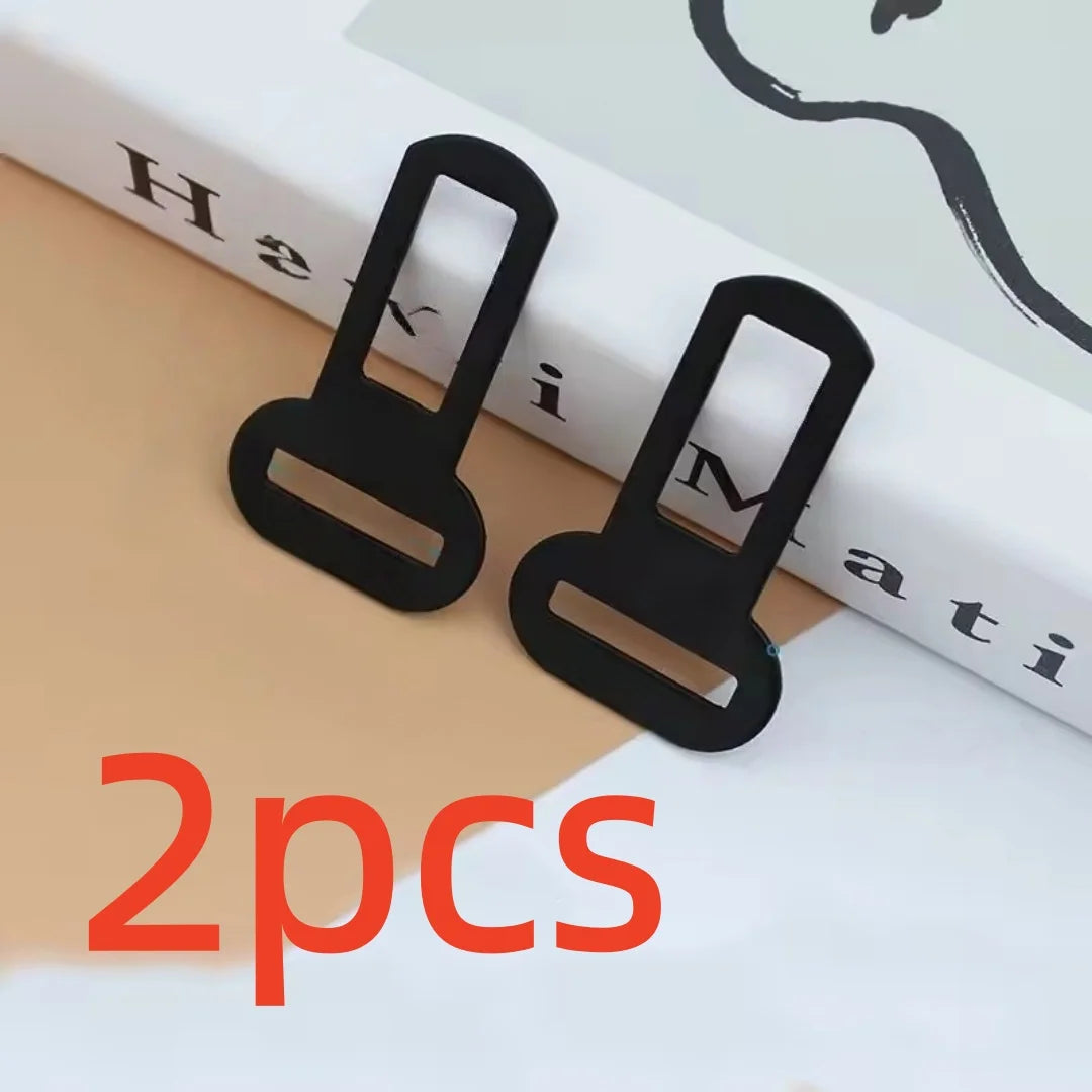 Metal Pet Car Seat Belt Clip – Heavy Duty Rust-Proof Buckle Pet Safety Clip Axl black