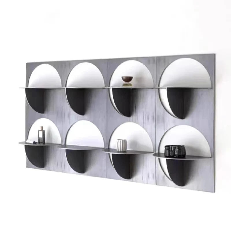Nordic Stainless Steel Wall Bookcase – Modern Minimalist Shelf Wall Bookcase Shelf Axl