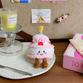 Kawaii Cake Plush Keychain – Cute Birthday Dessert Pendant Plush Keychain Charm Axl A3