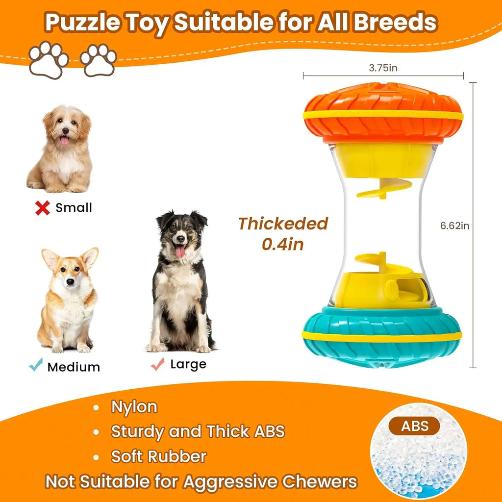 Interactive Dog Puzzle Toy – Treat Dispensing Slow Feeder Dog Puzzle Toy Axl