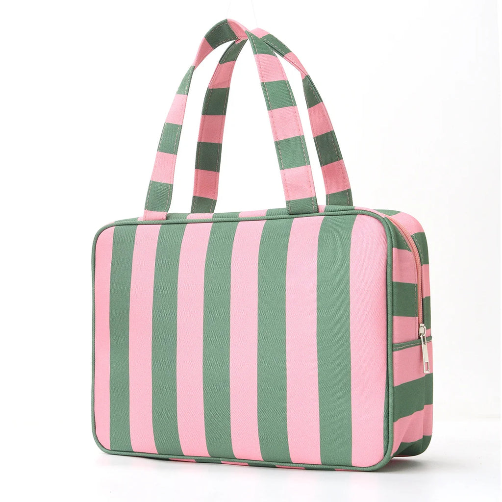 Large Capacity Travel Cosmetic Bag – Elegant Polyester Organizer Travel Cosmetic Bag Axl