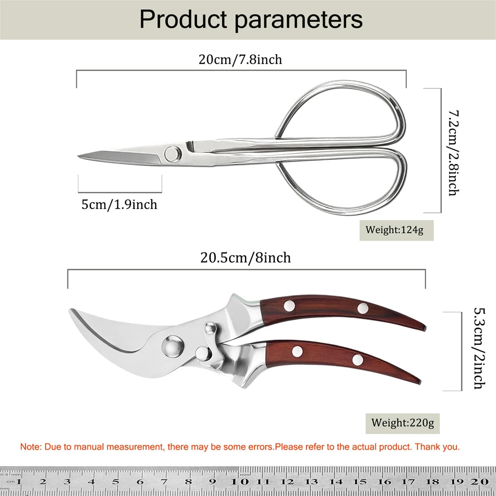 Garden Pruning Scissors – Flower, Leaf & Branch Shears 1-2 PCS Pruning Shears Axl