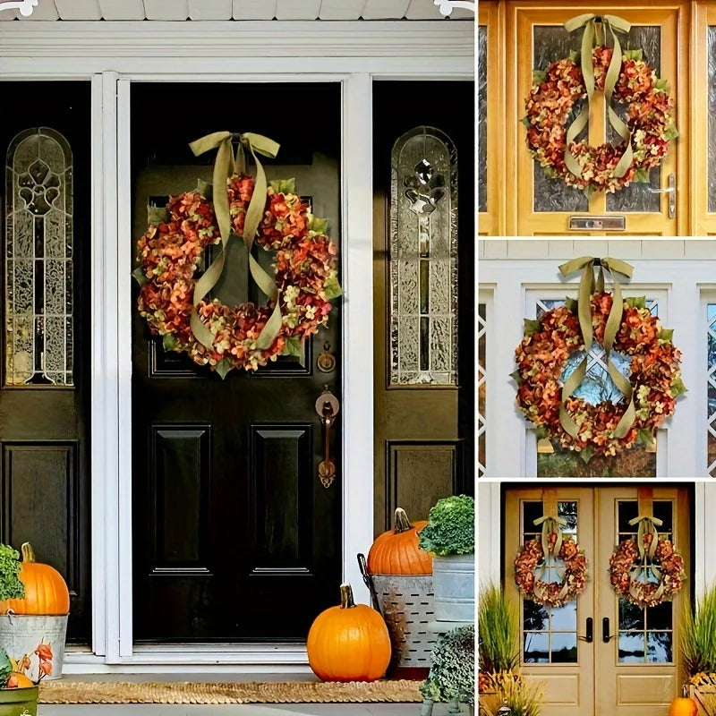 40cm Handmade Autumn Wreath – Front Door & Wall Décor Decorative Wreath Axl