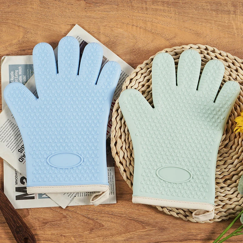 Silicone Oven Gloves – Heat Resistant Non-Slip Kitchen Mitts Silicone Oven Mitts Axl