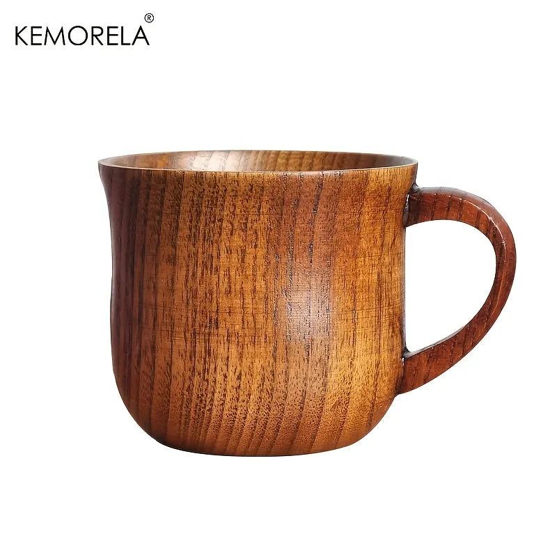 KEMORELA Wooden Coffee Mugs – Vintage Jujube Tea Design Set Wooden Mug Set Axl 1PCS