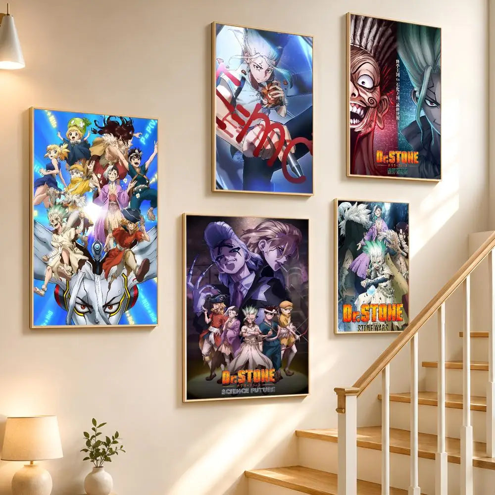 Dr. Stone Anime Waterproof PVC Wall Stickers – Poster Décor Anime Wall Sticker Axl