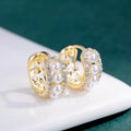 Huitan Imitation Pearl Hoop Earrings – Dainty Fashion Jewelry Hoop Earrings Axl E5201