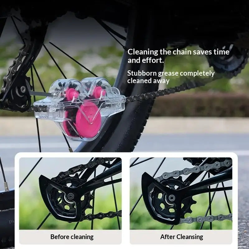Bicycle Chain Cleaner Brush – Multi-Function Bike Maintenance Kit Bike Cleaning Tool Axl