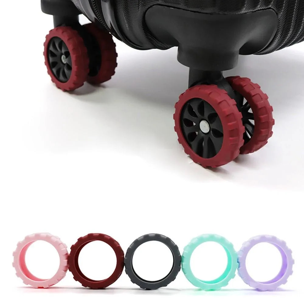 8-Pack Silicone Luggage Wheel Covers – Quiet Caster Protectors Luggage Wheel Covers Axl