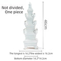 Modern Pagoda Ceramic Vase – Luxury Decorative Flower Bottle Decorative Ceramic Vase Axl White