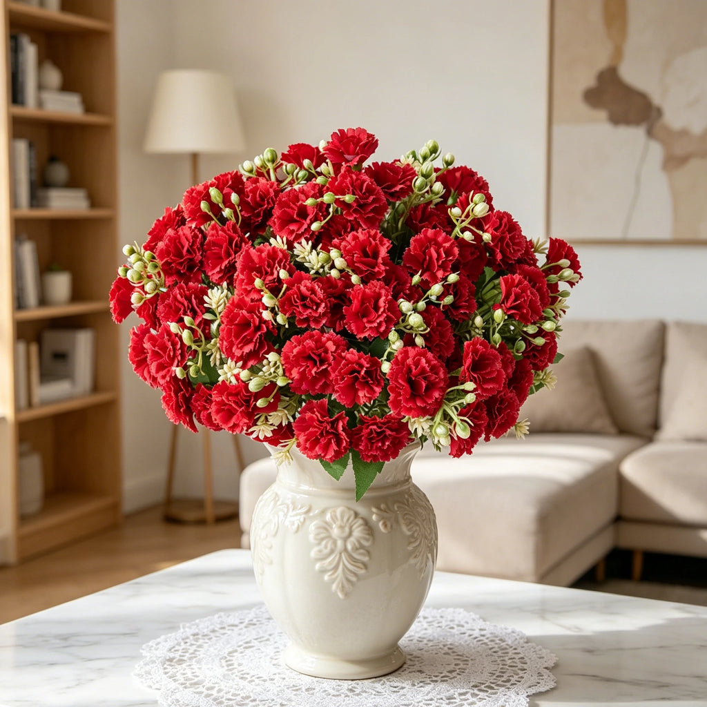 Silk Carnation Artificial Flowers – Wedding & Home Décor Artificial Silk Flowers Axl