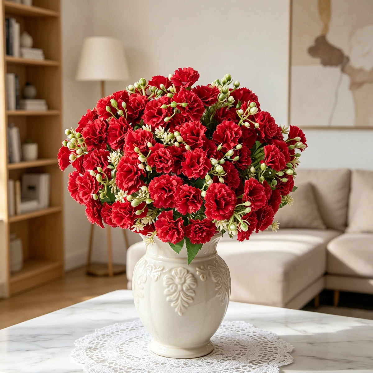 Silk Carnation Artificial Flowers – Wedding & Home Décor Artificial Silk Flowers Axl