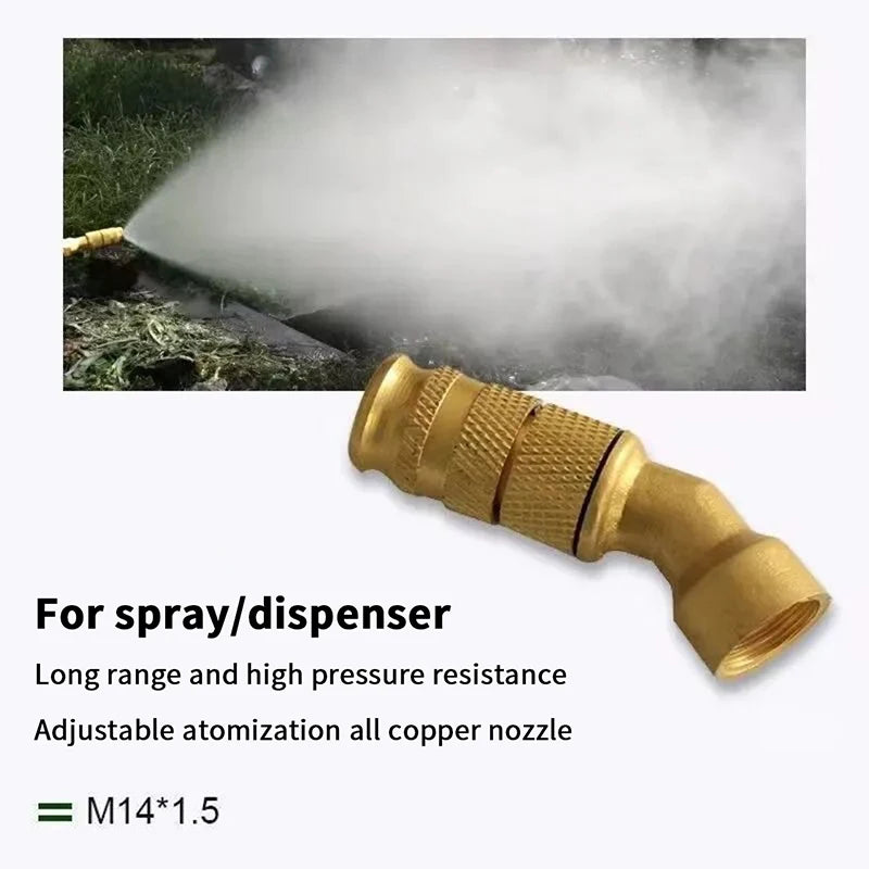 Adjustable Brass Atomizing Spray Nozzle – Garden & Agriculture Garden Spray Nozzle Axl