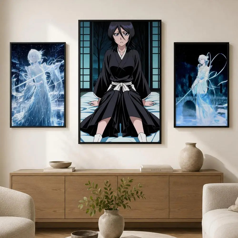 Rukia Kuchiki Anime Wall Poster | HD Self-Adhesive Decor Anime Wall Poster Axl