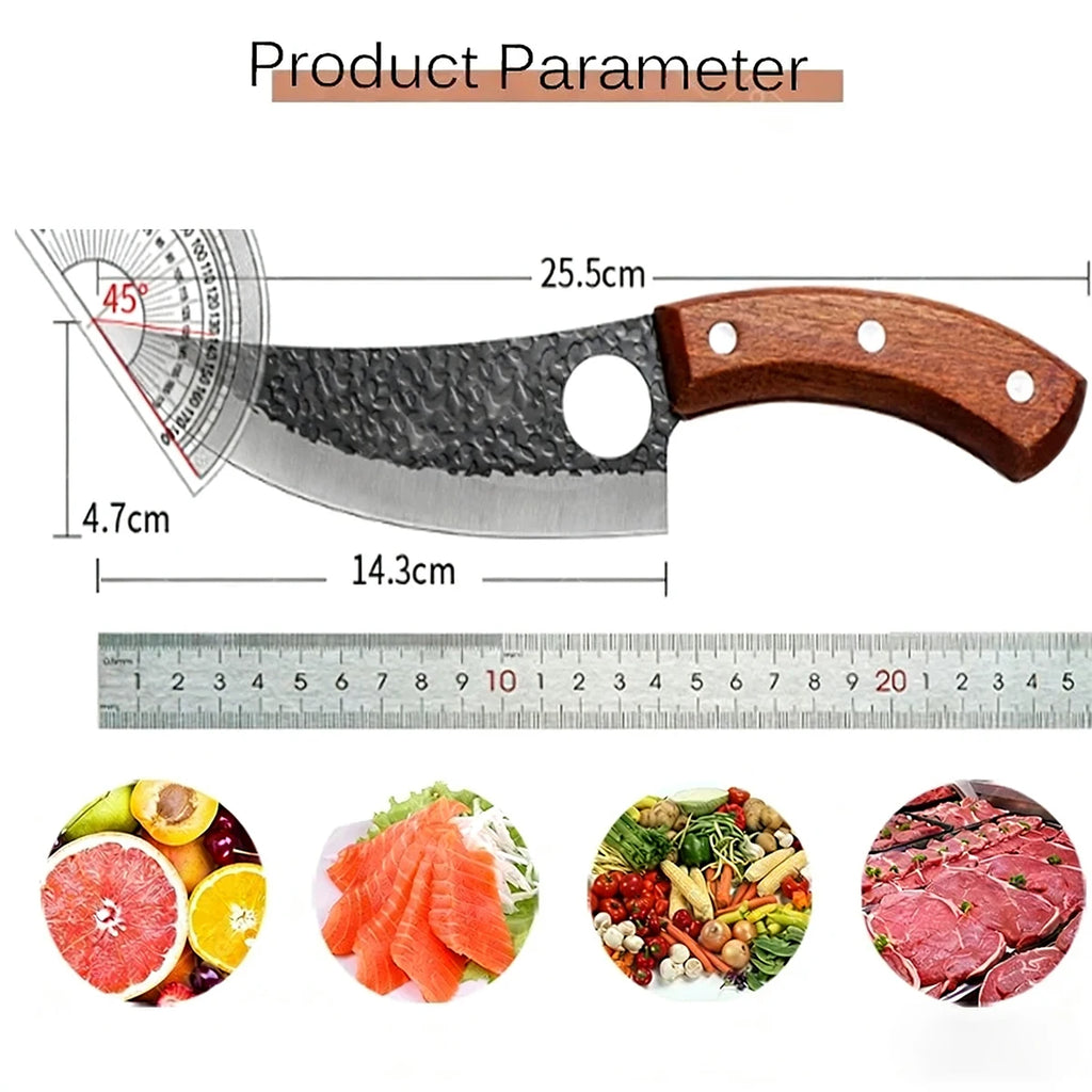 SHENJIU Hand Forged Boning Knife – Full Tang Stainless Steel Boning Knife Axl