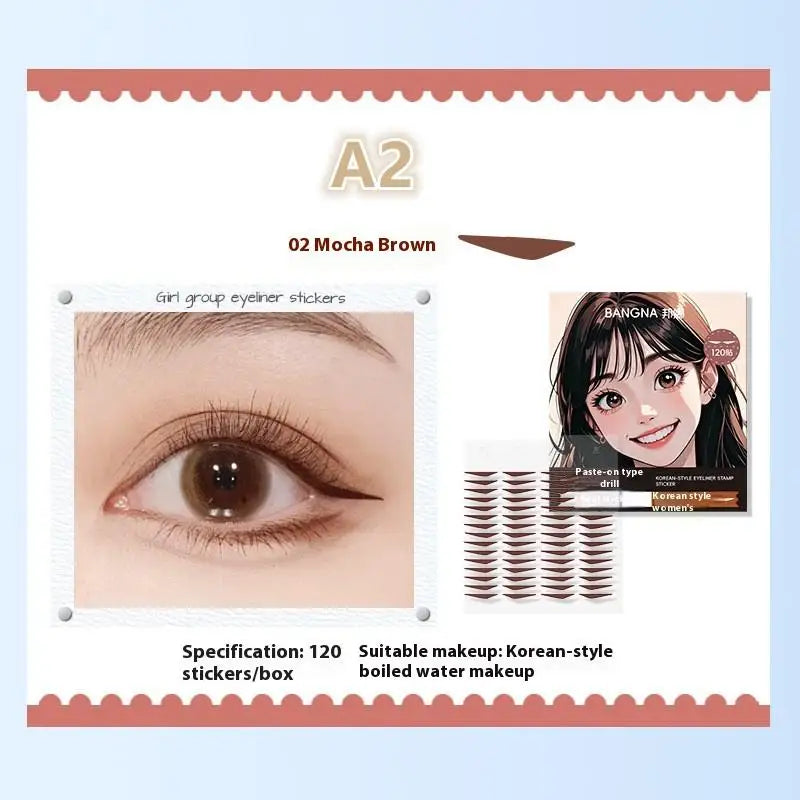 Eyeliner Seal Stickers Waterproof Sweat-Proof | 104–128 Pcs Eyeliner Stickers Axl A2