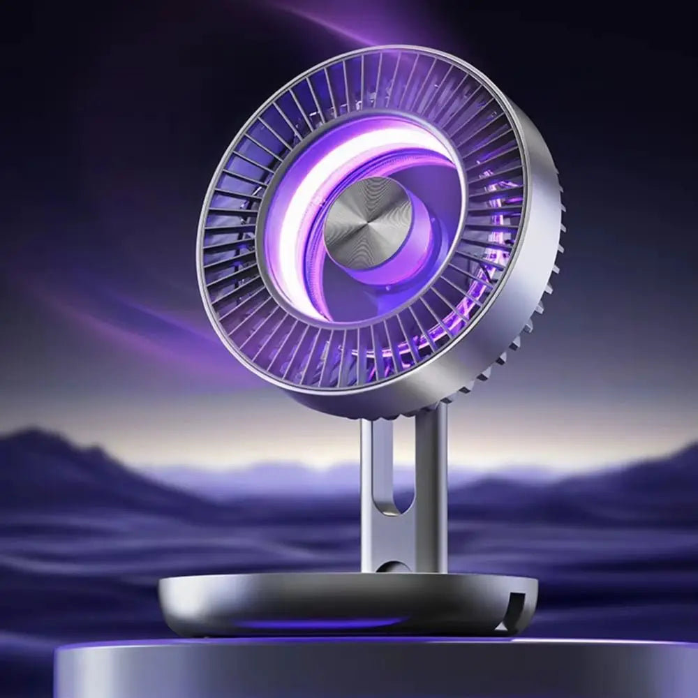 USB Rechargeable Portable Desktop Fan with LED Light Portable Desktop Fan Axl