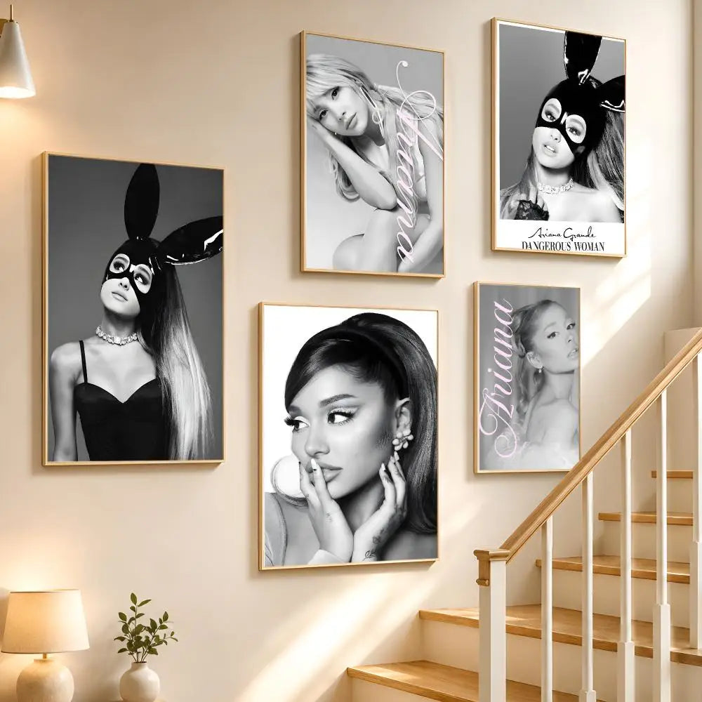 Ariana Grande HD Waterproof PVC Poster Stickers | Wall Decor Wall Decor Stickers Axl