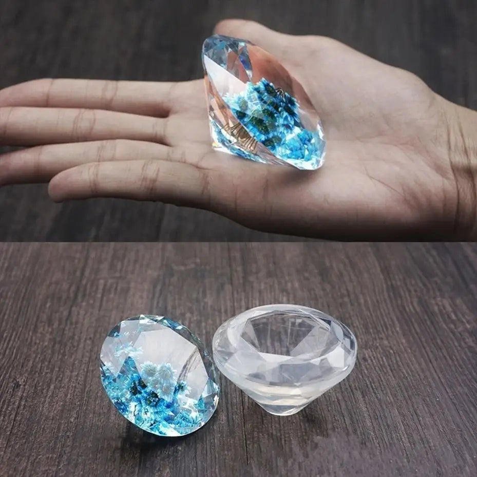 Silicone Diamond Pendant Mold – DIY Resin Jewelry Casting Resin Casting Mold Axl