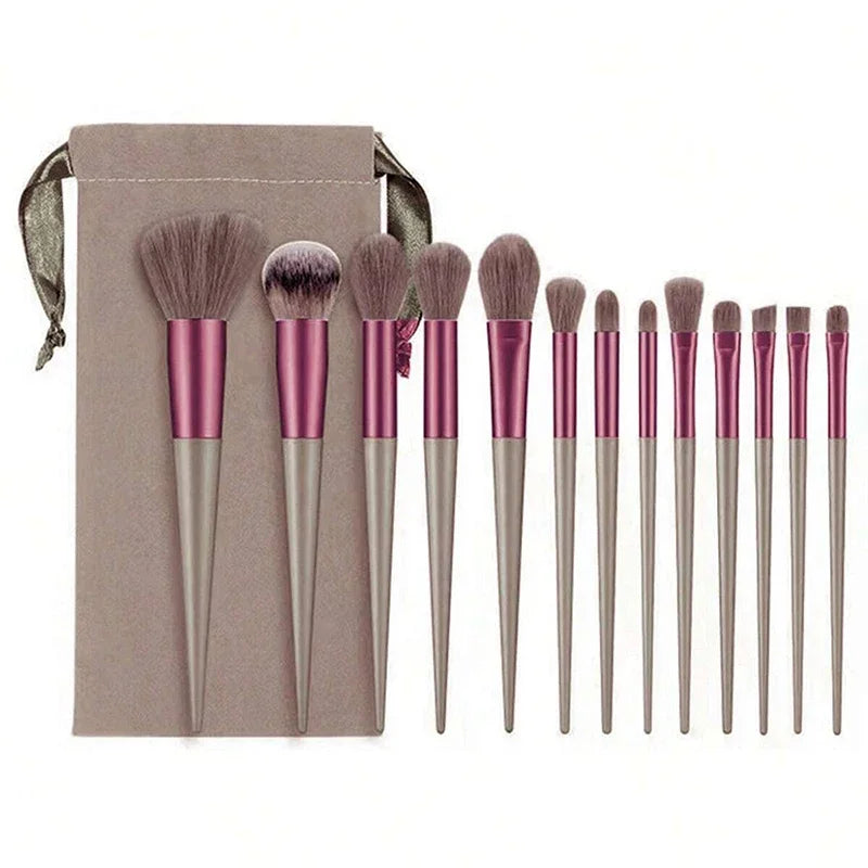 13-Piece Makeup Brush Set – Eyeshadow, Foundation & Blush Kit Makeup Brush Set Axl 01