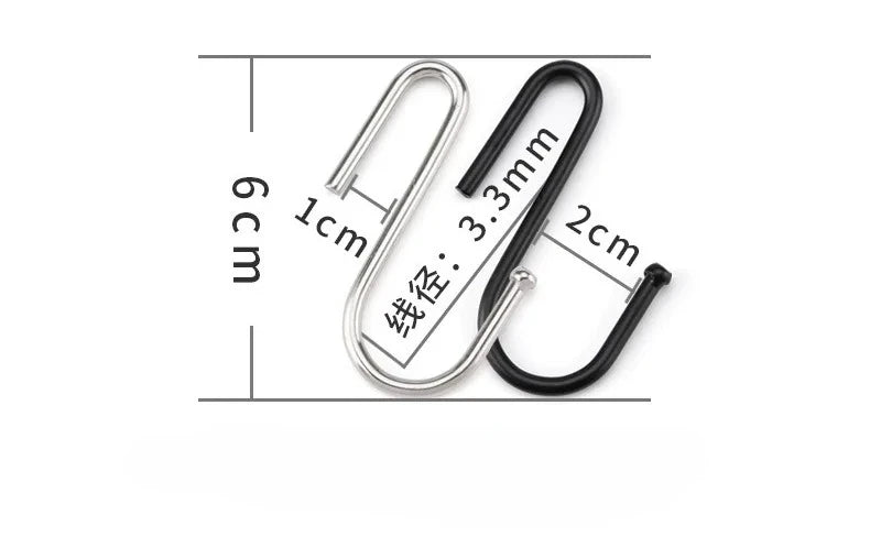 10-Pack S-Hooks Hanging Rack for Kitchen, Bathroom & Storage S-Hooks Set Axl