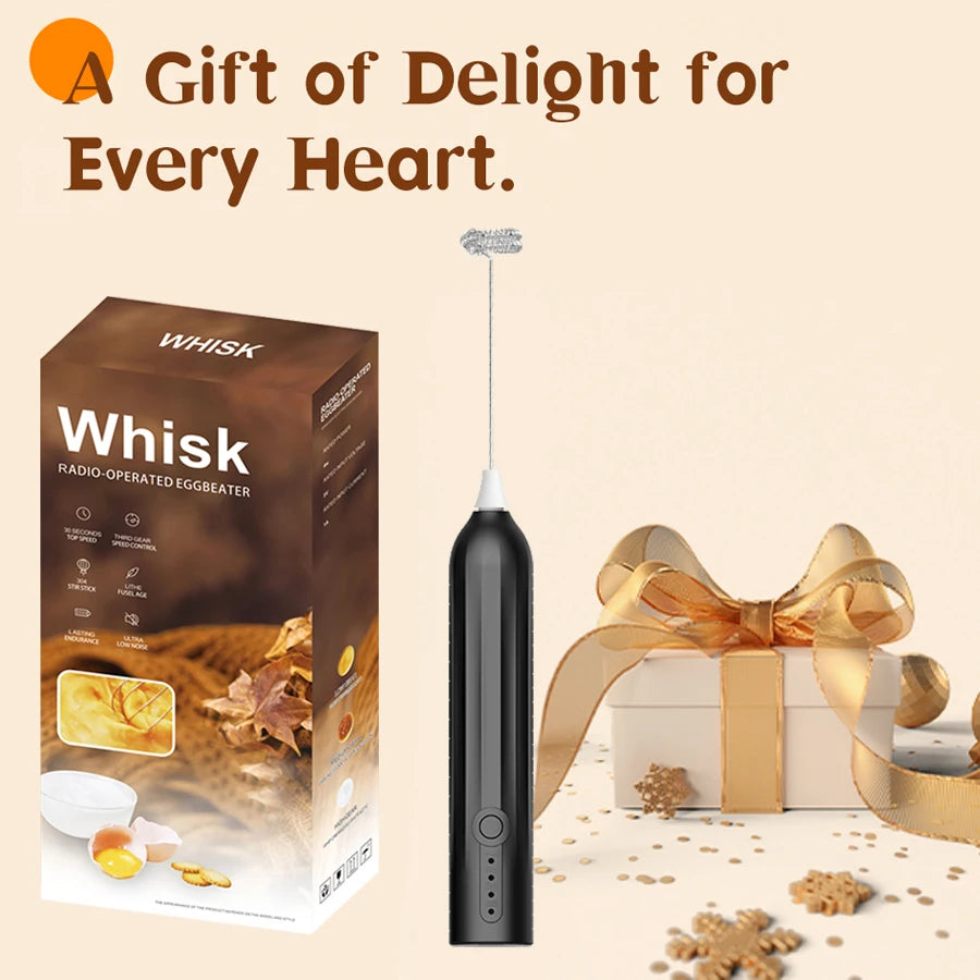 Mini Handheld Electric Milk Frother – Type-C Rechargeable Handheld Milk Frother Axl