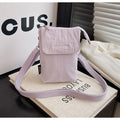 Mini Nylon Crossbody Bag – Lightweight Phone & Coin Purse Mini Crossbody Bag Axl Purple