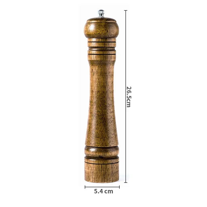Oak Wood Pepper & Spice Mill Grinder – Ceramic Core Set Spice Mill Grinder Axl L