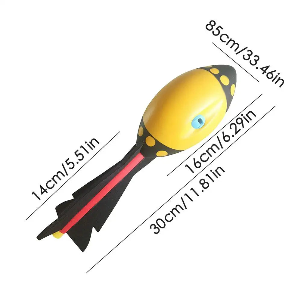Vortex Howler Foam Football – Whistling Outdoor Throwing Toy Foam Throwing Toy Axl Yellow