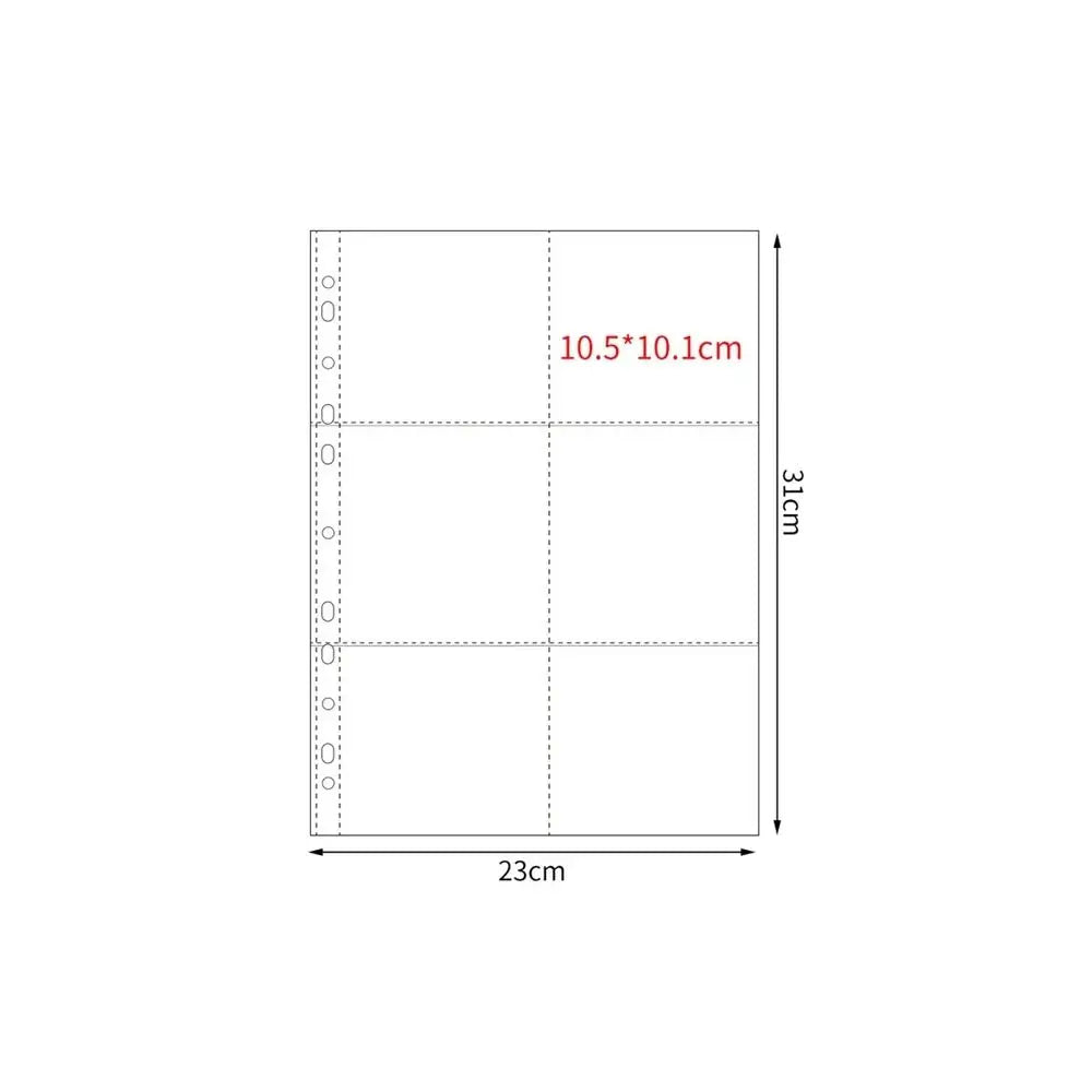 A4 Kpop Binder Refill Sheets – 10 Pc Multi-Pocket PP Sleeves Binder Refill Sleeves Axl 6 grids