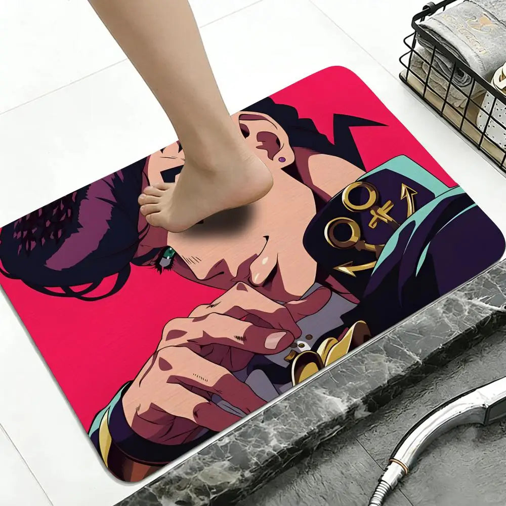 JoJo's Bizarre Adventure Diatomite Bath Mat | Quick Dry Diatomite Bath Mat Axl