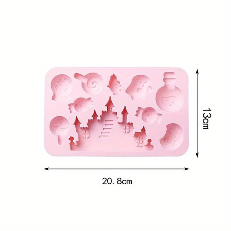 Halloween Silicone Mold – Chocolate, Candy & Cake Baking Tool Silicone Baking Mold Axl pink