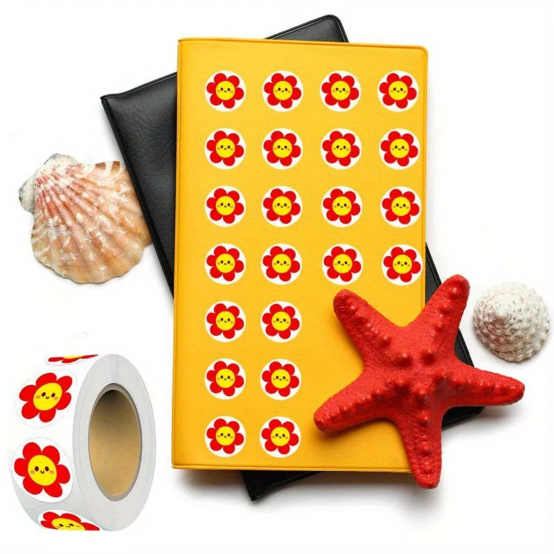 5-Roll Flower Reward Stickers for Kids – Classroom & Crafts Reward Sticker Rolls Axl
