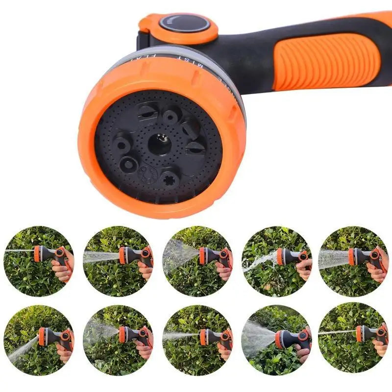 10-Mode Garden Hose Nozzle Sprayer – Heavy Duty Handheld Garden Hose Nozzle Axl