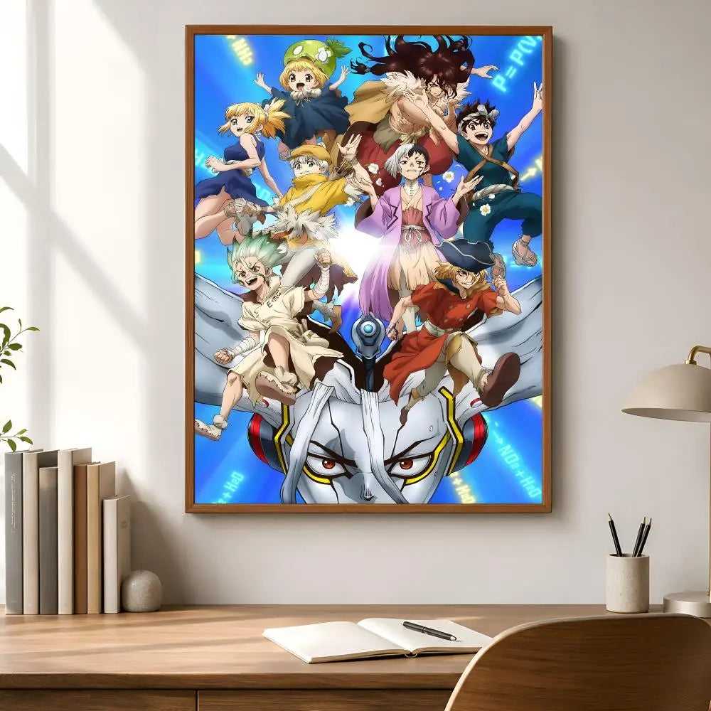 Dr. Stone Anime Waterproof PVC Wall Stickers – Poster Décor Anime Wall Sticker Axl