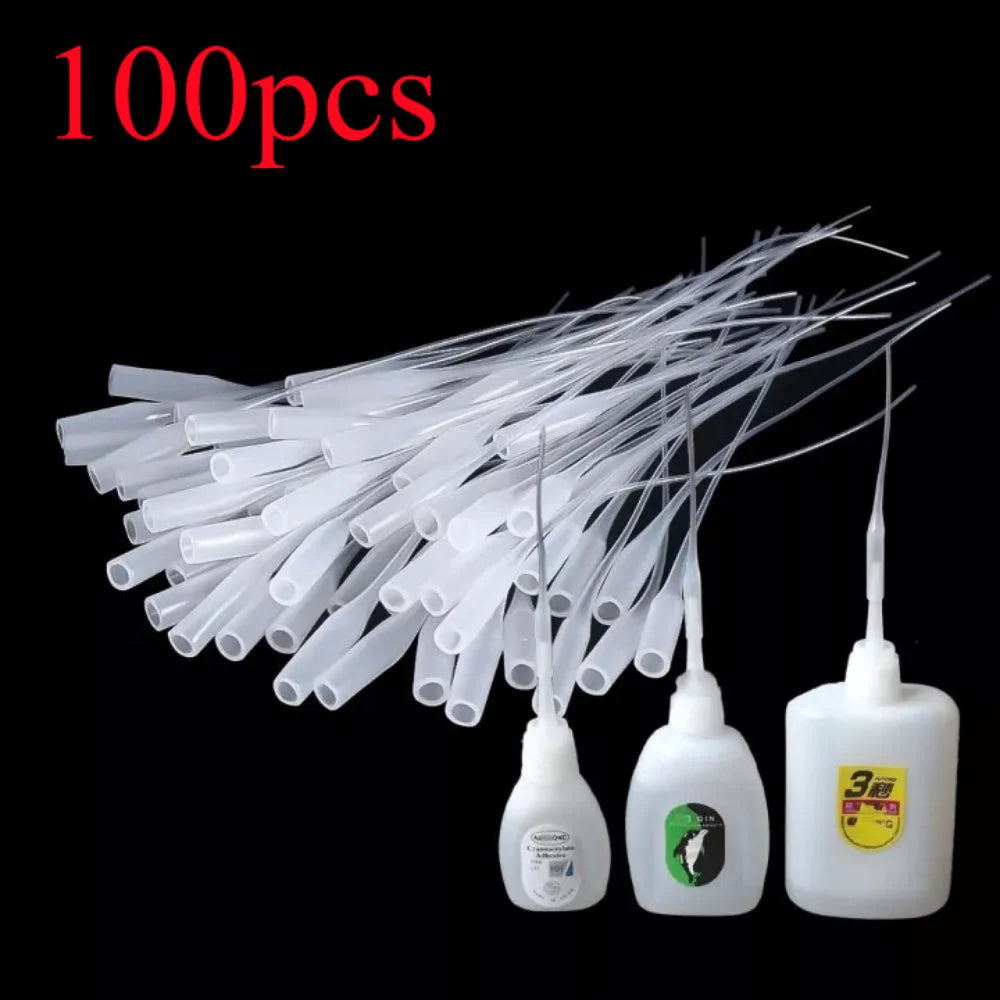 100-Pack Glue Micro Tip Nozzles – Precision CA Glue Applicator Glue Applicator Tips Axl