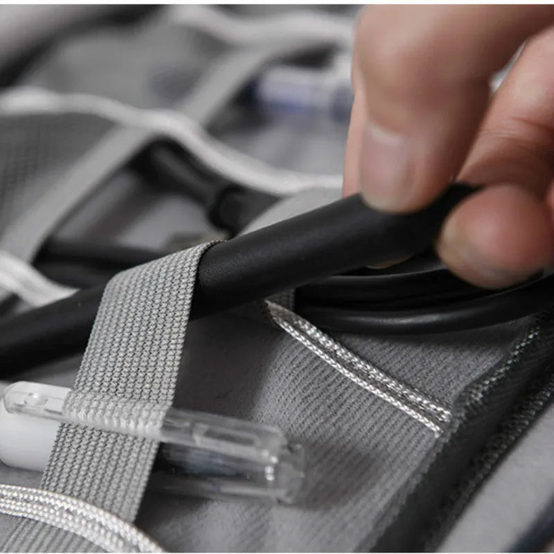Travel Cable Organizer Bag – USB, Cord & SD Card Storage Cable Organizer Bag Axl