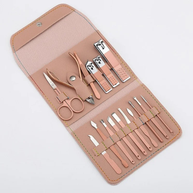 Stainless Steel Nail Clipper & Cuticle Remover Manicure Set Nail Care Set Axl