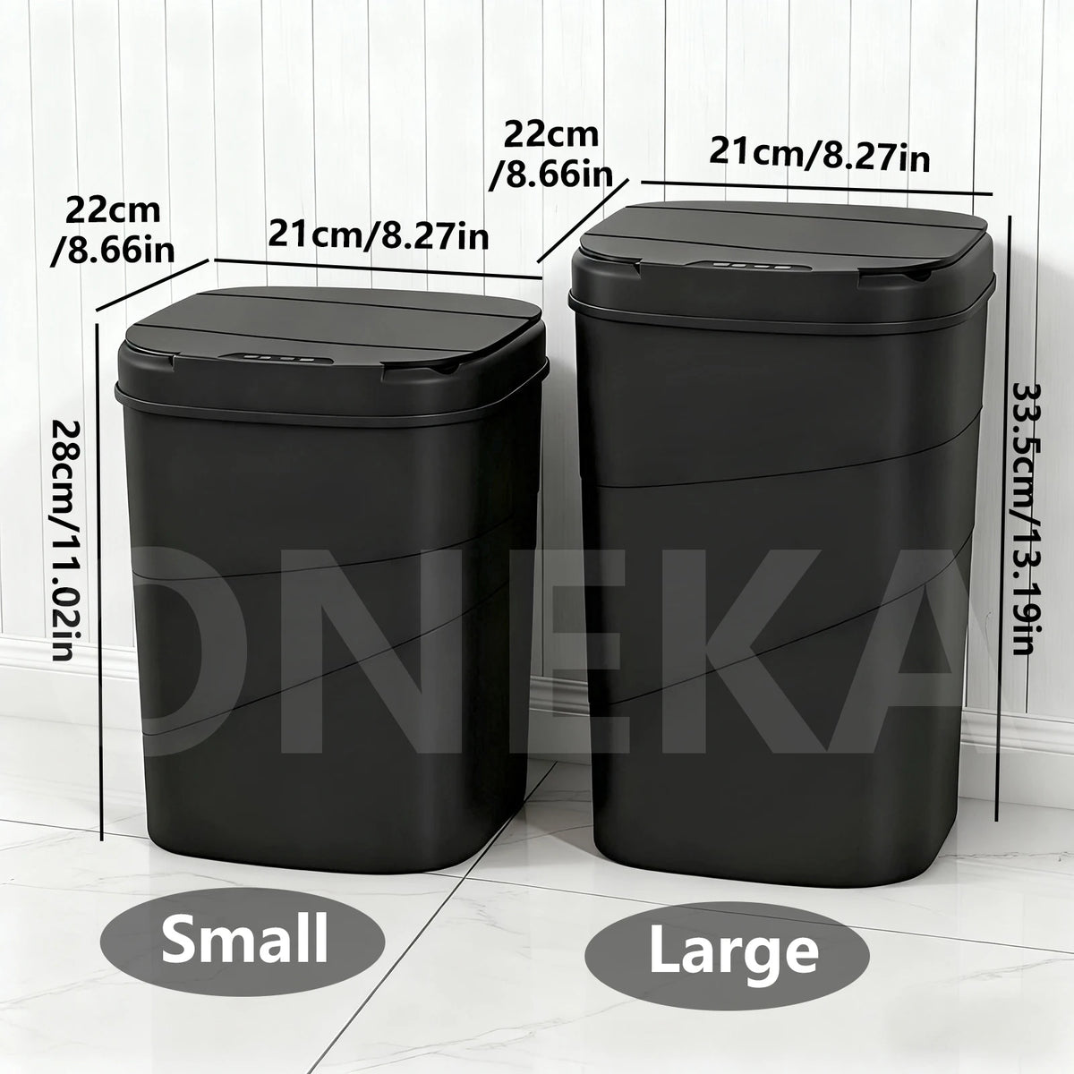 Smart Sensor Touchless Automatic Trash Can – Battery Powered Touchless Trash Can Axl