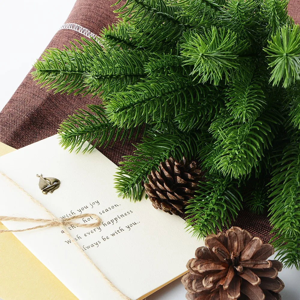 Artificial Pine Branches Greenery for Wreaths & Holiday Decor Artificial Greenery Axl