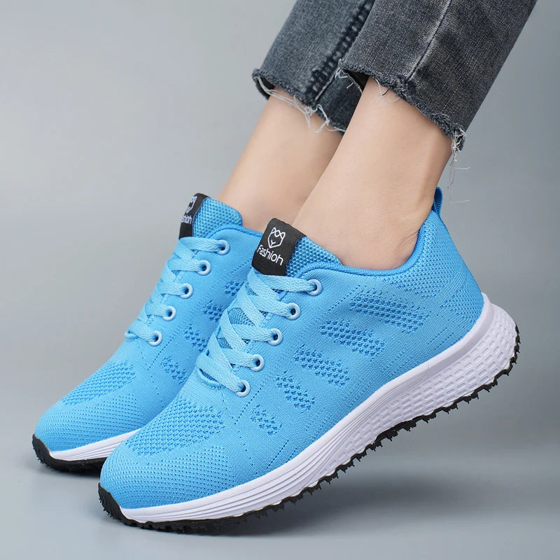AZGB Women's Breathable Mesh Platform Sneakers | Walking Shoes Women's Sneakers Axl
