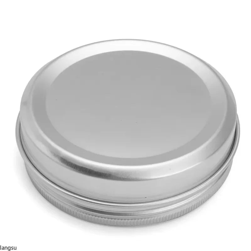10-Pack Aluminum Tins 100g Screw-Top Lids – Empty Storage Jars Aluminum Storage Tins Axl