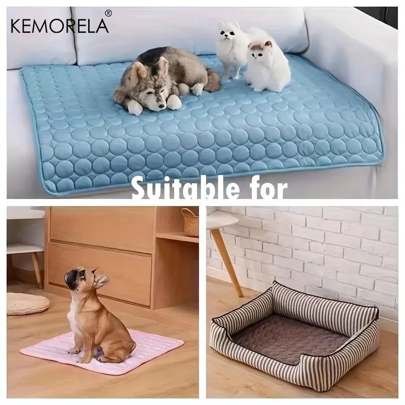 KEMORELA Pet Cooling Mat – Summer Ice Pad for Cats & Dogs Pet Cooling Mat Axl